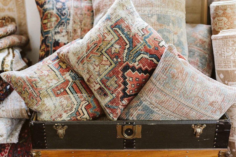Antique Rug Pillow - RESERVED